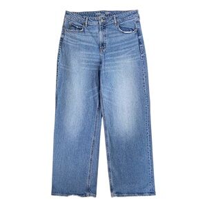Old Navy Jeans Women’s Size 14 High Rise Sky Hi Wide Leg Medium Blue Denim Pants
